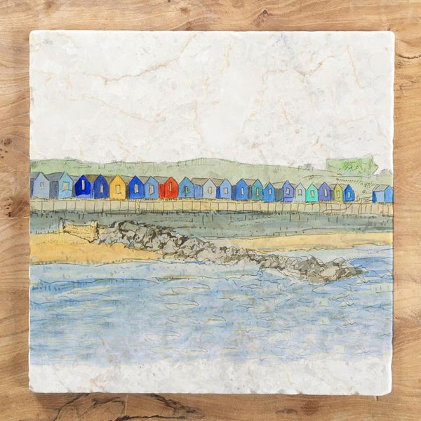 Large Trivet - Beach Huts