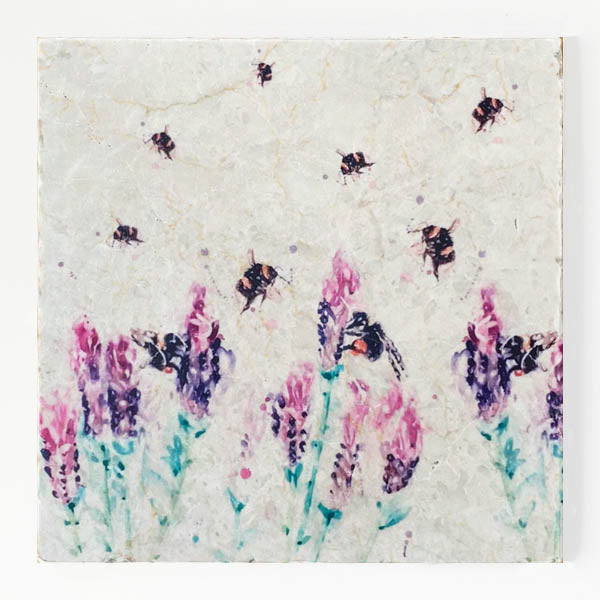 Large Trivet - Beeing Around Lavender