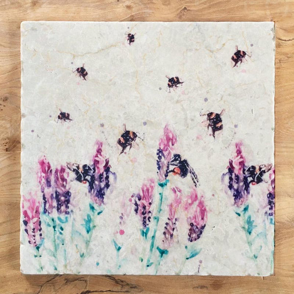 Large Trivet - Beeing Around Lavender