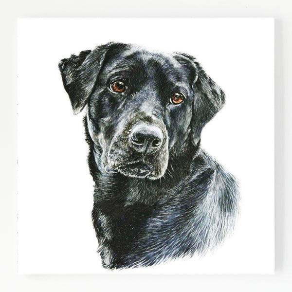 Ceramic Trivet - Black Labrador