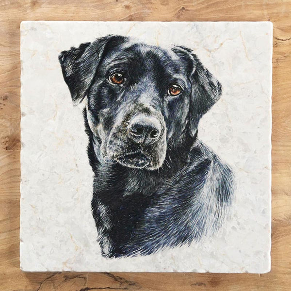 Large Trivet - Black Lab