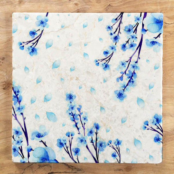 Large Trivet - Blue Blossom