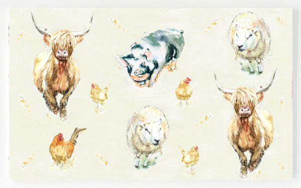 Ceramic Platter - Coo, Sheep, Pig