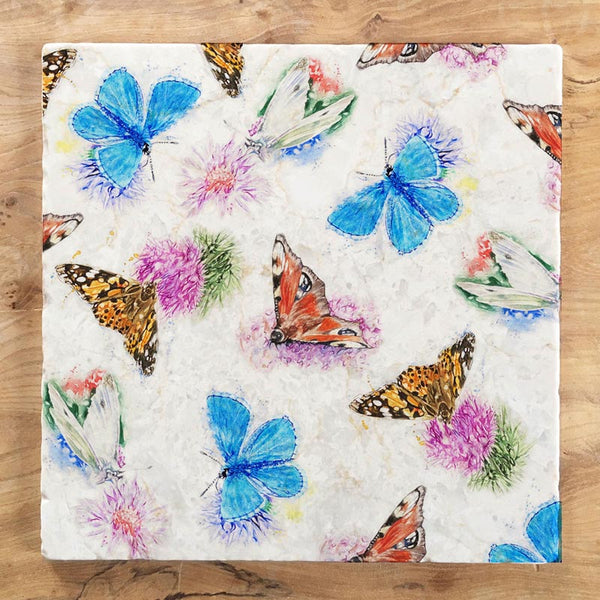 Large Trivet - Country Butterflies