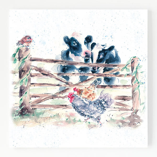 Ceramic Trivet - Cow 'n' Gate