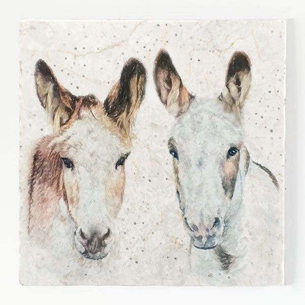 Large Trivet - Donkeys