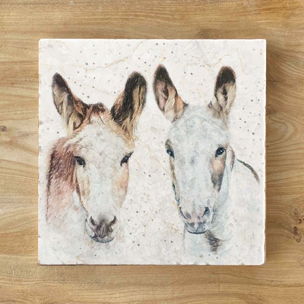 Small Trivet - Donkeys