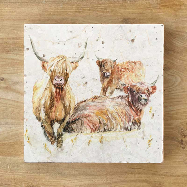 Marble Coaster - Family Portrait