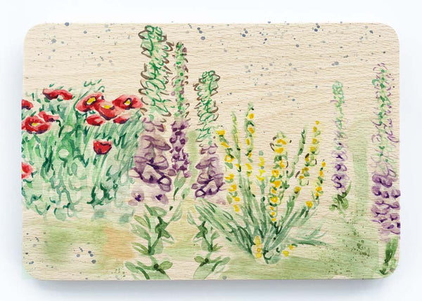 Beech Chopping Board - Floral Splash