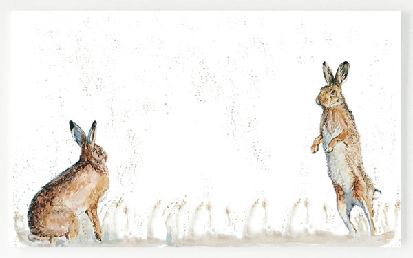 Ceramic Platter - Harvest Hares