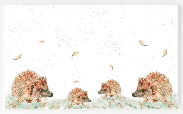 Ceramic Platter - Hedgehog Family