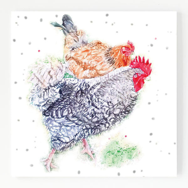 Ceramic Trivet - Hens Ahoy