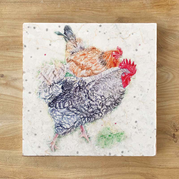 Small Trivet - Hens Ahoy