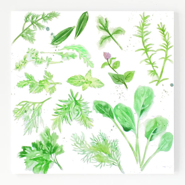 Ceramic Trivet - Herb Garden