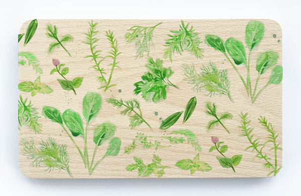 Beech Chopping Board - Herb Garden