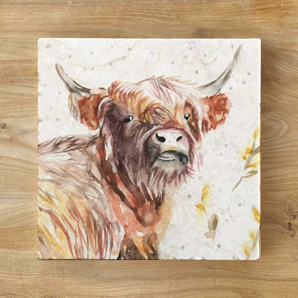 Marble Coaster - Highland Hazel