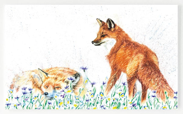 Ceramic Platter - Let Sleeping Fox Lie