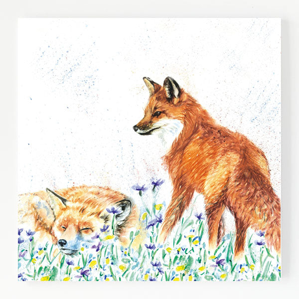 Ceramic Trivet - Let Sleeping Fox Lie