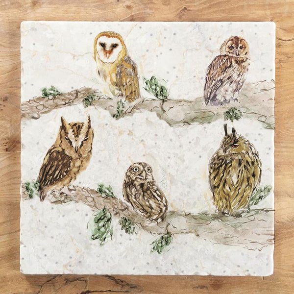 Large Trivet - Owl Shapes 'n' Sizes