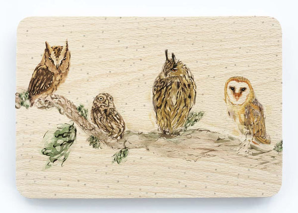 Beech Chopping Board - Owl Shapes 'n' Sizes