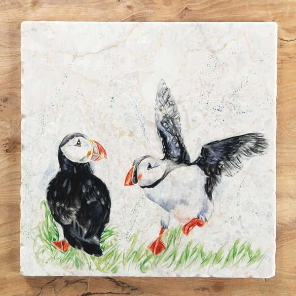 Large Trivet - Puffin Landin'
