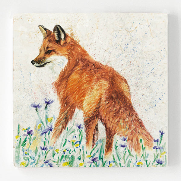 Marble Coaster - Standing Fox