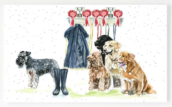 Ceramic Platter - Waiting for Walkies