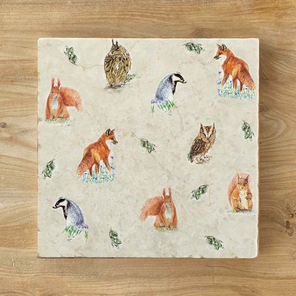 Small Trivet - Woodland Residents