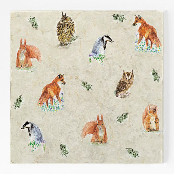 Large Trivet - Woodland Residents