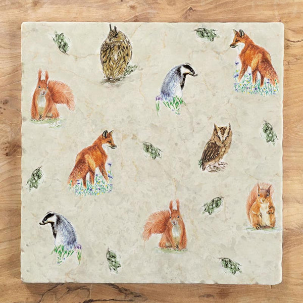 Large Trivet - Woodland Residents