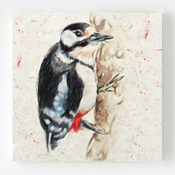 Marble Coaster - Woodpecker