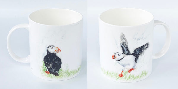 Fine Bone China Mug - Puffin Landin'