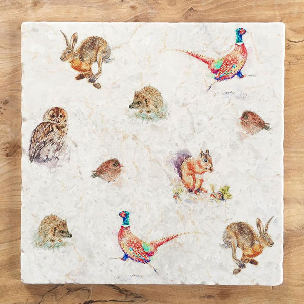 Large Trivet - Wildlife