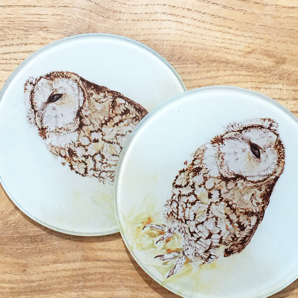 Glass Coaster - Baby Tawny