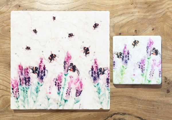 Small Trivet - Beeing Around Lavender