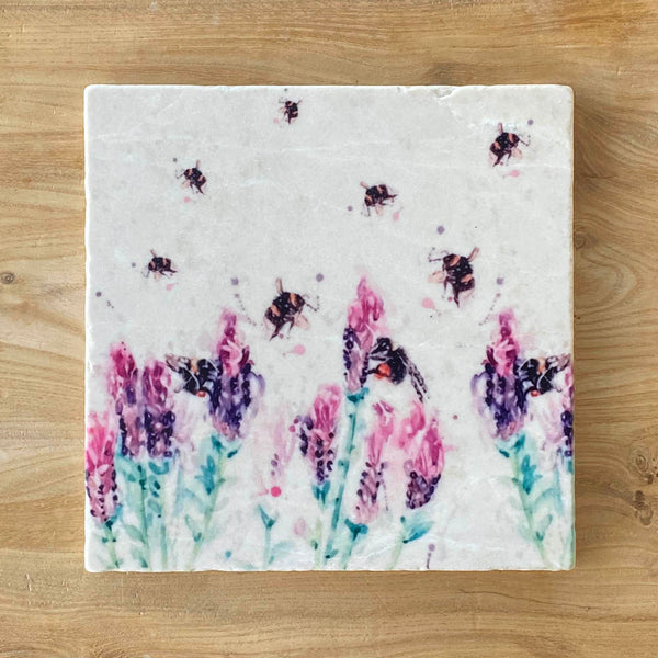 Small Trivet - Beeing Around Lavender