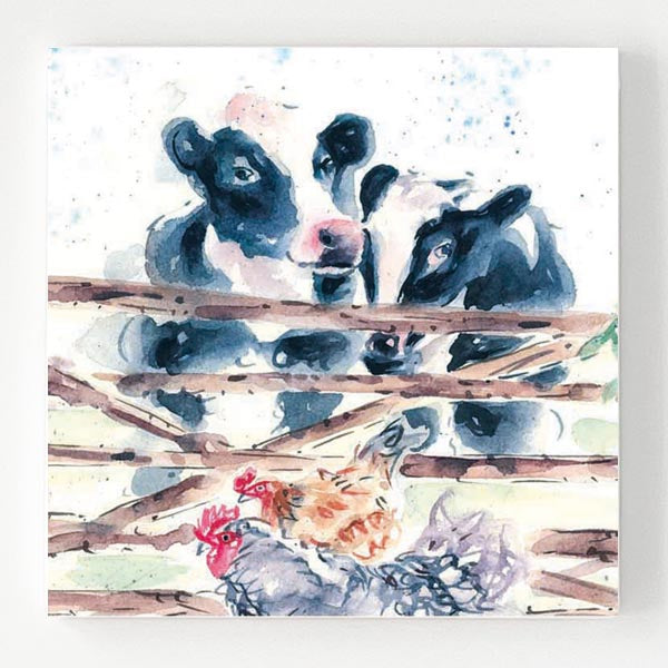 Ceramic Coaster - Cow 'n' Gate