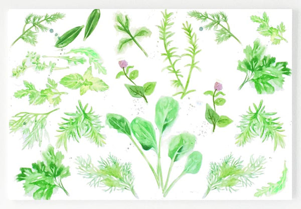 Ceramic Placemat - Herb Garden