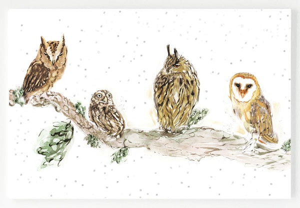 Ceramic Placemat - Owl Shapes 'n' Sizes