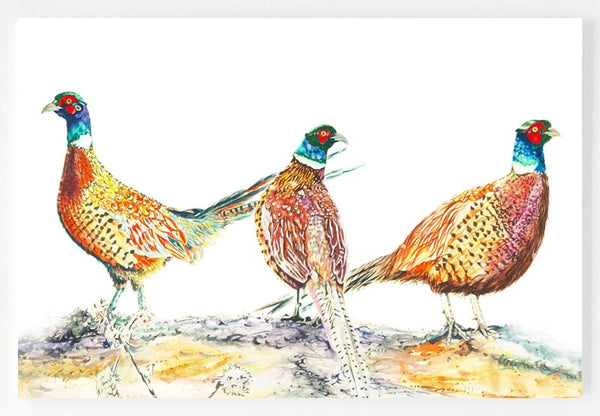 Ceramic Placemat - Pheasant Bouquet
