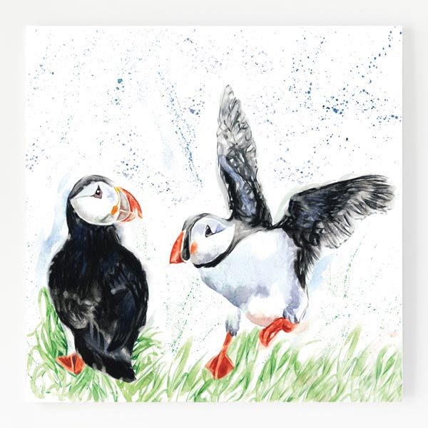 Ceramic Trivet - Puffin Landin'