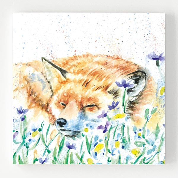 Ceramic Coaster - Sleeping Fox