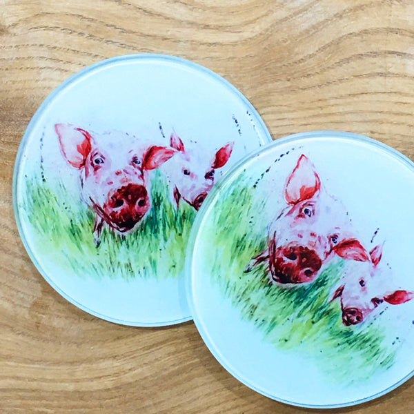Glass Coaster - Two's Company