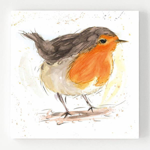Ceramic Coaster - Robin