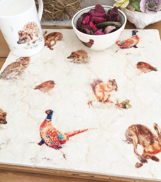Large Trivet - Wildlife