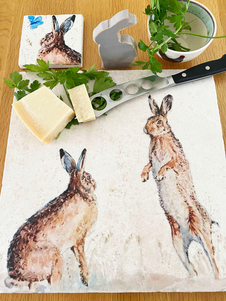 Large Trivet - Harvest Hares