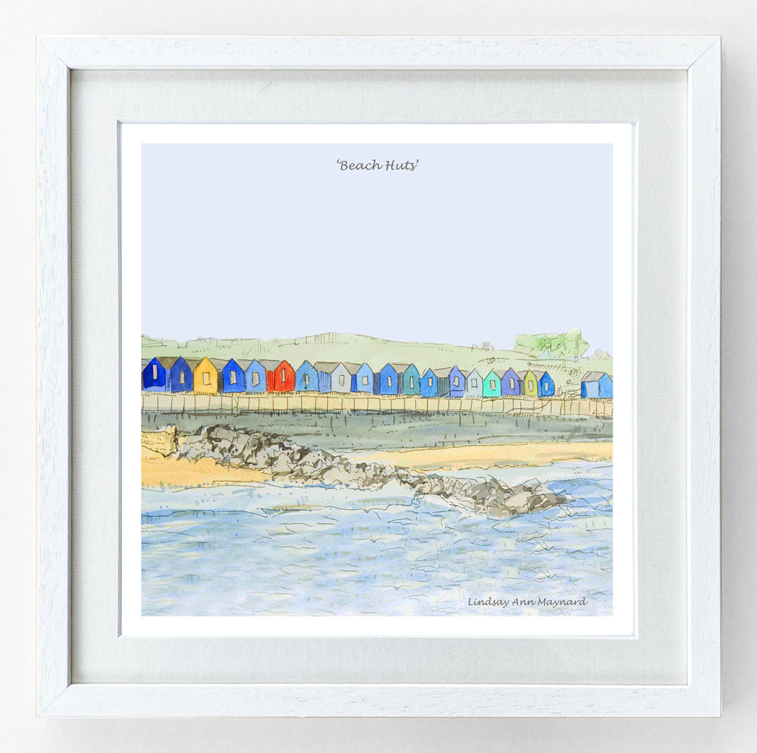 Fine Art Print - Beach Huts – Country Creation