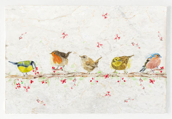 Small Sharing Board - Berry Birds