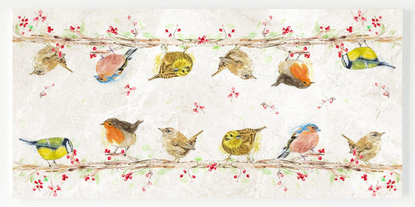 Ceramic Table Runner - Berry Birds Mirror