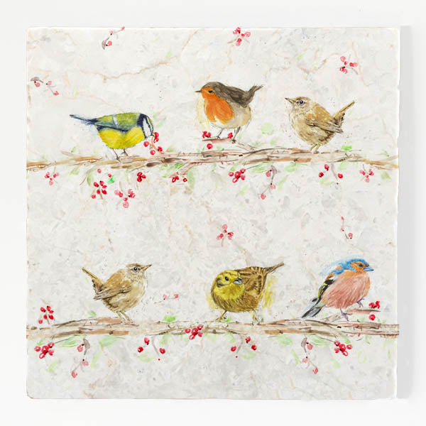 Small Trivet - Berry Birds
